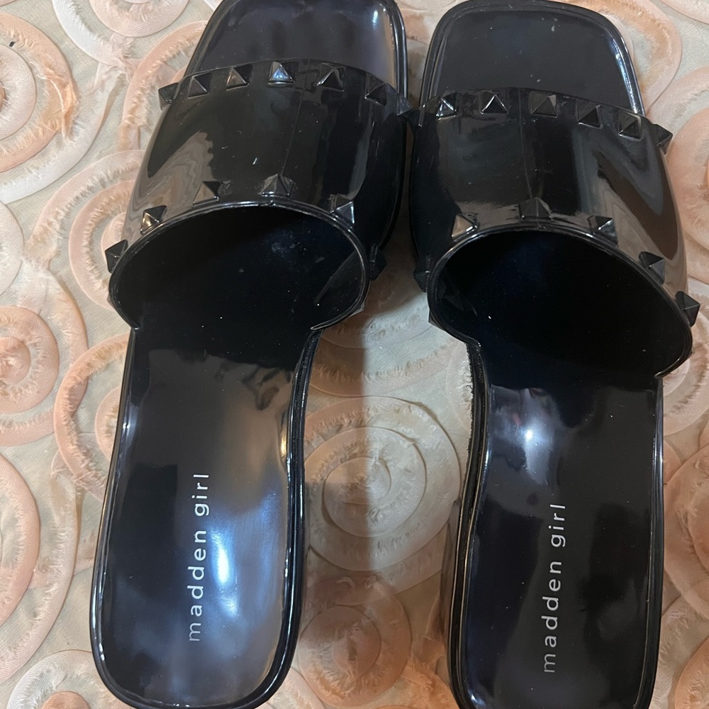 Steve Madden Patent Platform Slides - image 3